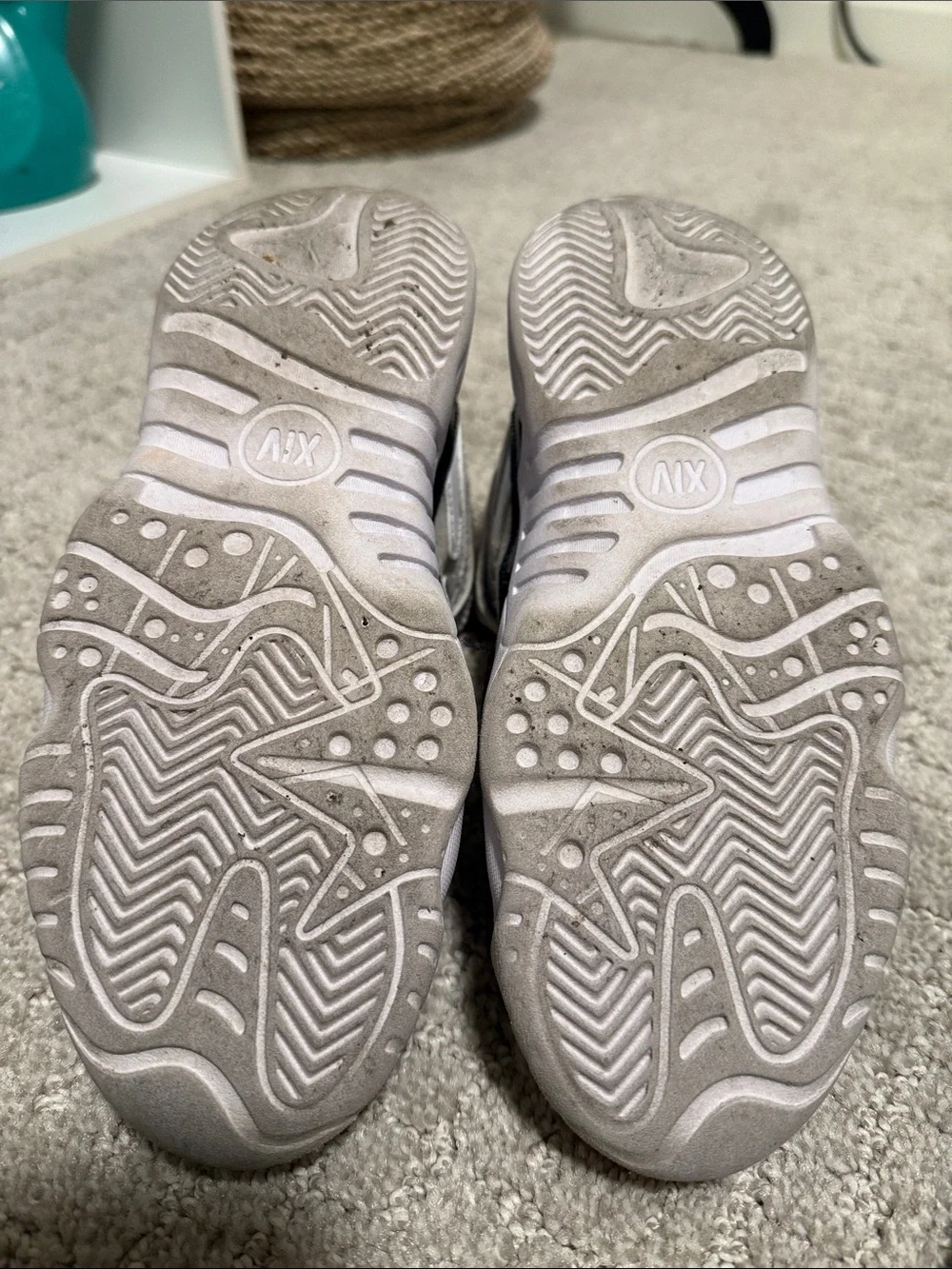 Jordan Kids' White/Black Jumpman Two Trey Basketball Shoes - Picture 7 of 8